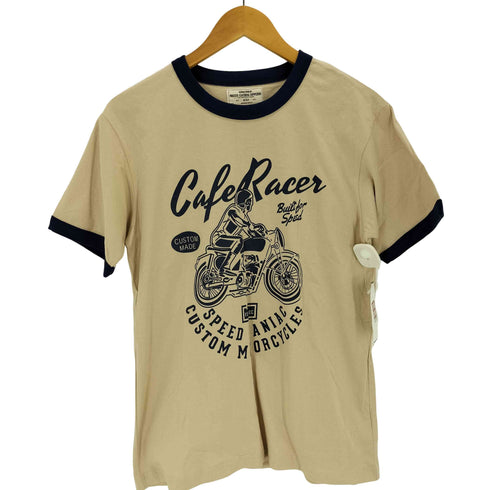 OKONKWO プリントリンガー半袖Tシャツ メンズ M