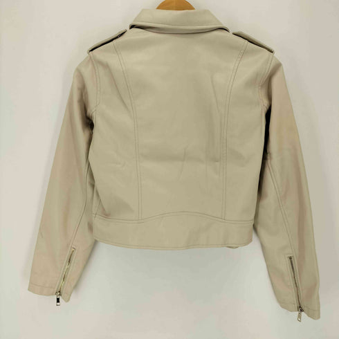 ザラ ZARA フェイクレザー ライダースジャケット レディース JPN:S