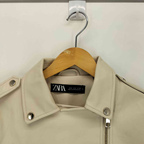ザラ ZARA フェイクレザー ライダースジャケット レディース JPN:S