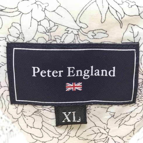 Peter England ピーターイングランド 日本製 花柄 長袖シャツ メンズ XL