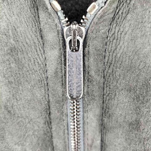 ジョルジオアルマーニ Giorgio Armani ラムレザー 裏ボア スウェード ジップアップ ムートンジャケット メンズ 48