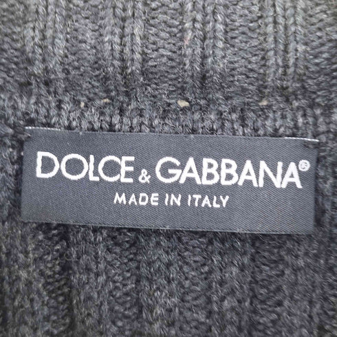 ドルチェアンドガッバーナ DOLCE&GABBANA デニム切替 ドライバーズ ニット メンズ 48