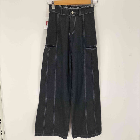 Aelina アイレナ ノースリーブ デニムセットアップ レディース M