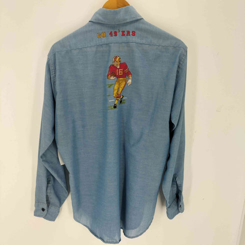 リーバイス Levis 80s 刺繍 長袖 シャンブレーシャツ メンズ L