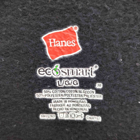 Hanesボディ バンドプリント クルーネック プルオーバースウェット メンズ import:L