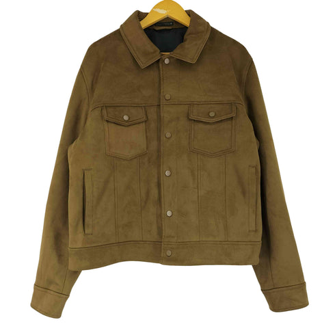 ザラ ZARA フェイクスエード レギュラーフィットジャケット メンズ import:XL