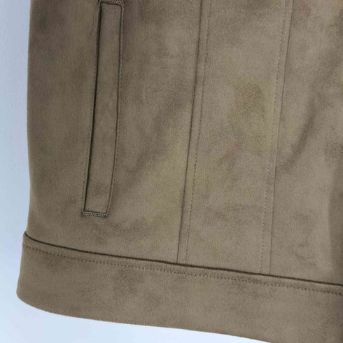ザラ ZARA フェイクスエード レギュラーフィットジャケット メンズ import:XL