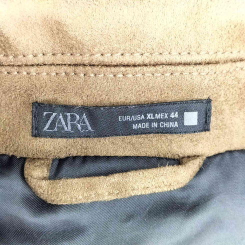 ザラ ZARA フェイクスエード レギュラーフィットジャケット メンズ import:XL