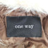 ワンウェイ one way ファー付き フェイクレザージャケット レディース FREE