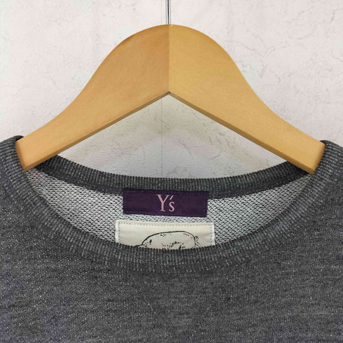 ワイズ Ys beanxious ビーアンキシャス レオパード フロッキープリント 前V スウェット メンズ