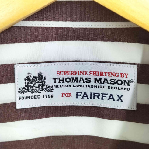 トーマスメイソンフォーフェアファクス THOMAS MASON for FAIRFAX ストライプ 長袖 シャツ メンズ 15 3/4 /40