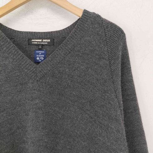 コムデギャルソンオムドゥ COMME des GARCONS HOMME DEUX Lochaven of Scotland Vネック ジップデザインニット メンズ JPN:L