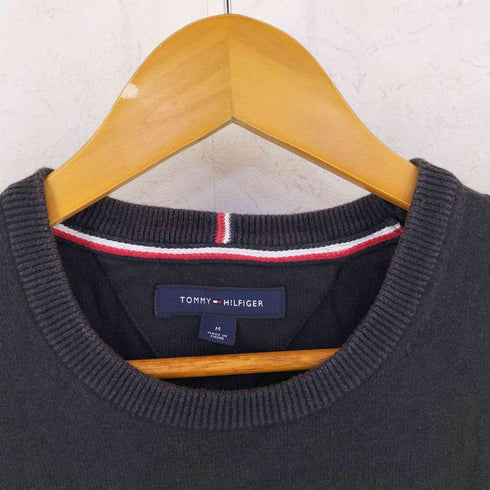 トミーヒルフィガー TOMMY HILFIGER ロゴ刺繍 コットン ニット メンズ M