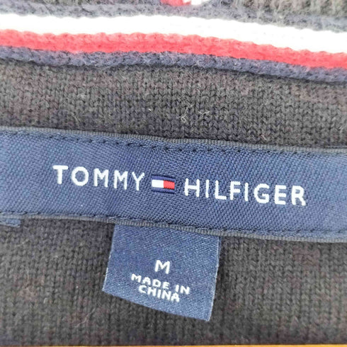 トミーヒルフィガー TOMMY HILFIGER ロゴ刺繍 コットン ニット メンズ M