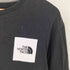 ザノースフェイス THE NORTH FACE フロントロゴ 袖プリント 長袖 Tシャツ メンズ S