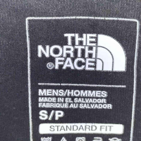 ザノースフェイス THE NORTH FACE フロントロゴ 袖プリント 長袖 Tシャツ メンズ S