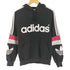 アディダス adidas 90S デサント製 トレフォイルロゴプリント プルオーバーパーカー メンズ M-L