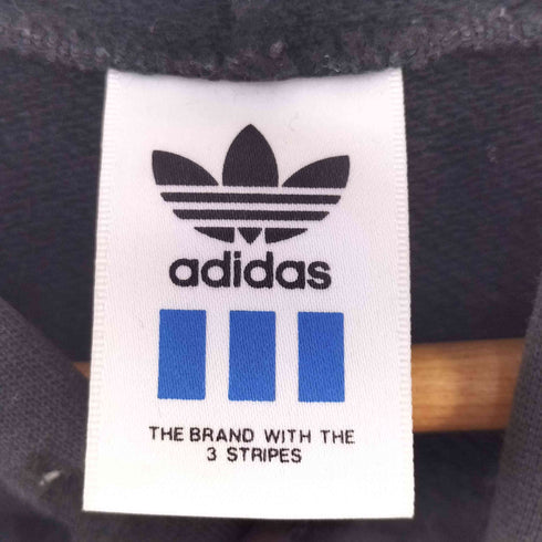 アディダス adidas 90S デサント製 トレフォイルロゴプリント プルオーバーパーカー メンズ M-L