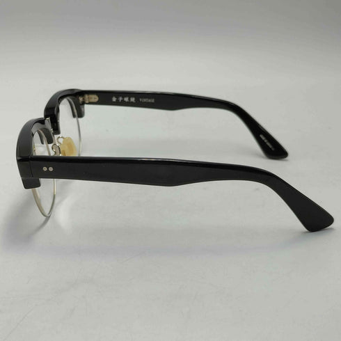 カネコメガネ 金子眼鏡 VINTAGE R-TITANIUM メガネ フレーム ネイビー ハーフリム 眼鏡 メガネ メンズ 50 19-146