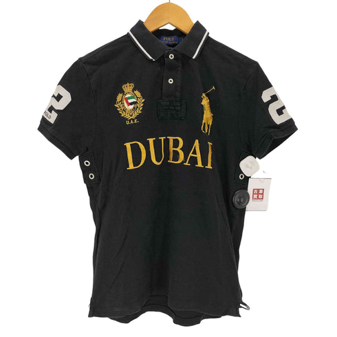 ポロラルフローレン POLO RALPH LAUREN CUSTOM SLIM FIT ビッグポニー 刺繍 ナンバリング 半袖 ポロシャツ DUBAI メンズ S
