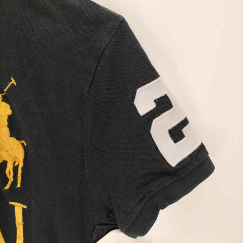 ポロラルフローレン POLO RALPH LAUREN CUSTOM SLIM FIT ビッグポニー 刺繍 ナンバリング 半袖 ポロシャツ DUBAI メンズ S
