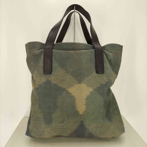 ミッソーニ MISSONI レザーハンドル 迷彩 カモ トートバッグ レディース