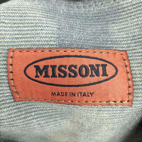 ミッソーニ MISSONI レザーハンドル 迷彩 カモ トートバッグ レディース