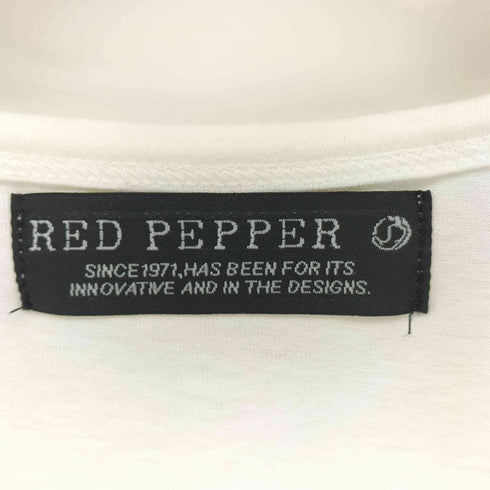 RED PEPPER フロントプリント ラインストーン S/S Tシャツ Y2K レディース JPN:2