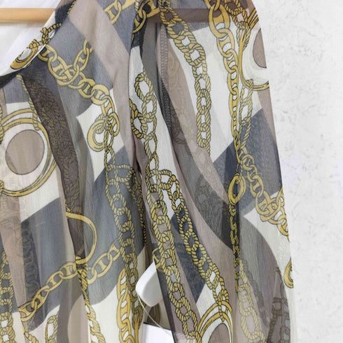 タルボット TALBOTS チェーンデザイン ドッキング ワンピース レディース import:XS