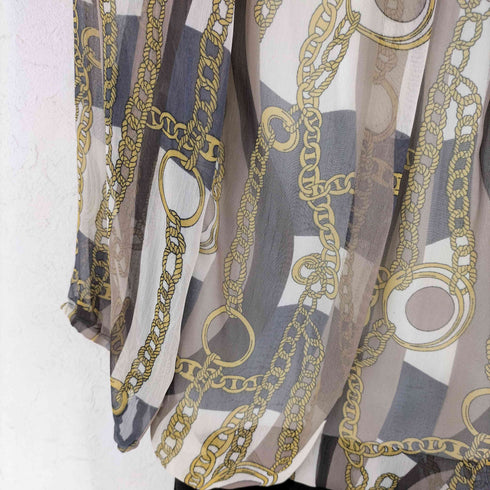 タルボット TALBOTS チェーンデザイン ドッキング ワンピース レディース import:XS