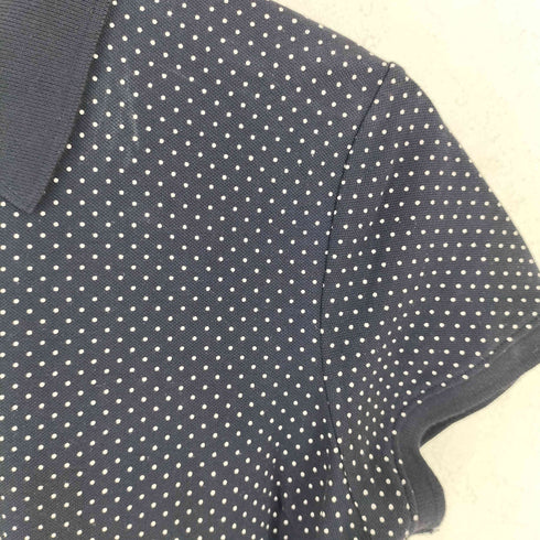 タルボット TALBOTS ドット柄 ミディアム 半袖 ポロワンピース レディース P