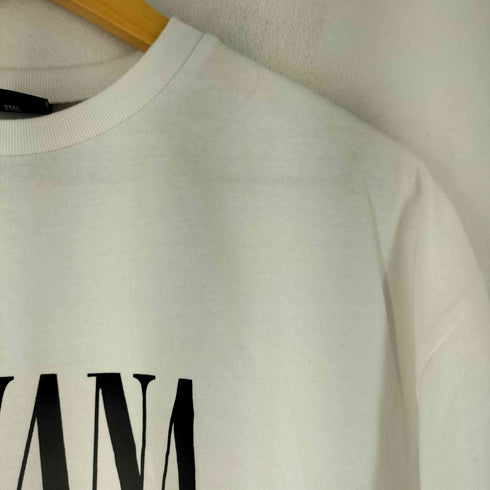 フリークスストア FREAKS STORE NEVERMIND フロントプリント 半袖 Tシャツ メンズ JPN:S