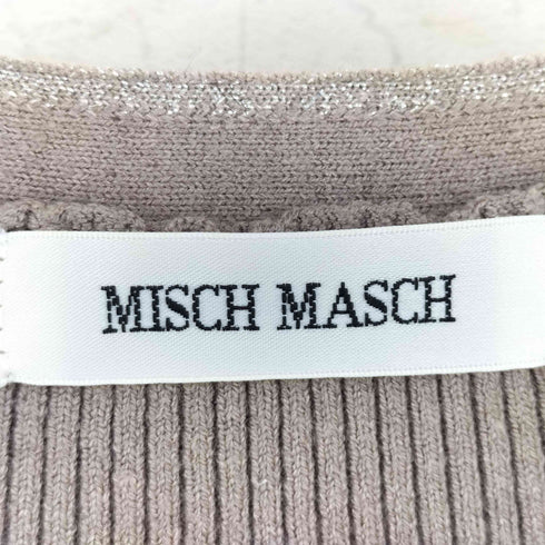 ミッシュマッシュ MISCH MASCH ラメ配色Aラインニットワンピース レディース FREE
