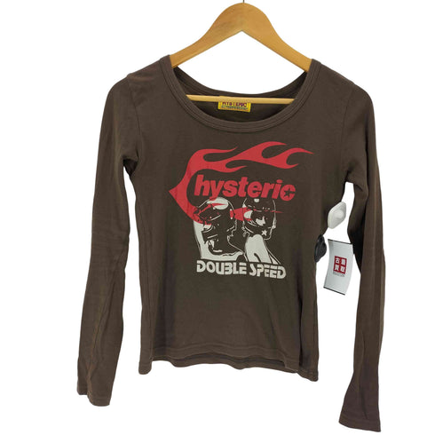 ヒステリックグラマー HYSTERIC GLAMOUR HYSTERIC FLAME ON チビTシャツ Y2K レディース FREE