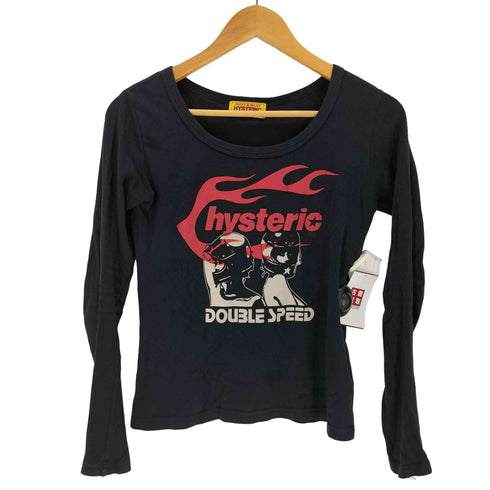 ヒステリックグラマー HYSTERIC GLAMOUR HYSTERIC FLAME ON チビTシャツ Y2K レディース FREE