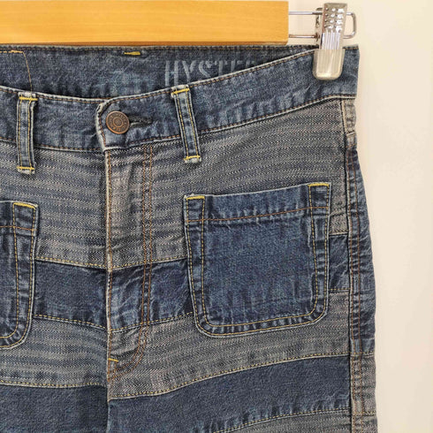 ヒステリックグラマー HYSTERIC GLAMOUR スクラッチフレアデニムパンツ ツギハギ ウミヘビ デニム Y2K レディース 25