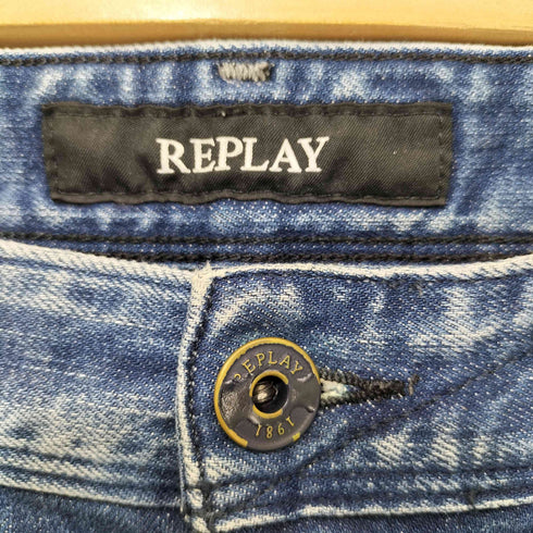 リプレイ REPLAY ANBASS スキニーデニムパンツ メンズ US:28-29