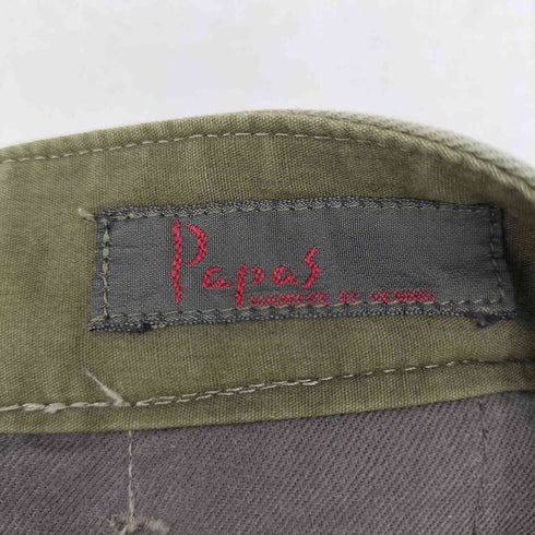 パパス papas コットン テーパード トラウザー メンズ JPN:M