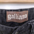 ジョンガリアーノ JOHN GALLIANO archive ニュースペーパー裏地 ストレート ブラック デニムパンツ メンズ 34/48