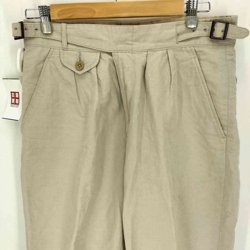 ケネスフィールド KENNETH FIELD シンチバック リネン混 トラウザーパンツ メンズ JPN:M