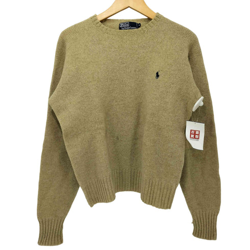 ポロバイラルフローレン Polo by RALPH LAUREN ポニー刺繍 クルーネック ウール ニット メンズ import:M