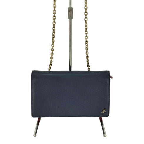 アニエスベー agnes b. petit b. レザーチェーンウォレット レディース
