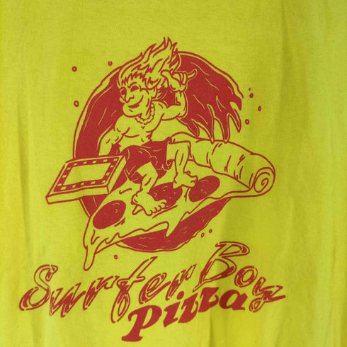 ストレンジャーシングス Stranger Things Surfer Boy ピザ サーファーボーイ プリント 半袖 Tシャツ レディース import:S