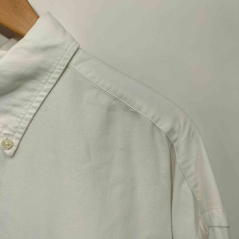 ラルフローレン RALPH LAUREN 90s BIG SHIRT ビッグシャツ ポニー刺繍 ボタンダウン シャツ 長袖 無地 メンズ import:L