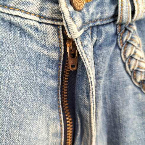 シーバイクロエ SEE BY CHLOE ポケット 編み込み デザイン デニムパンツ レディース 25