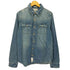 アバクロンビーアンドフィッチ Abercrombie & Fitch ウォッシュ加工 ストライプ デニム シャツ メンズ import:M