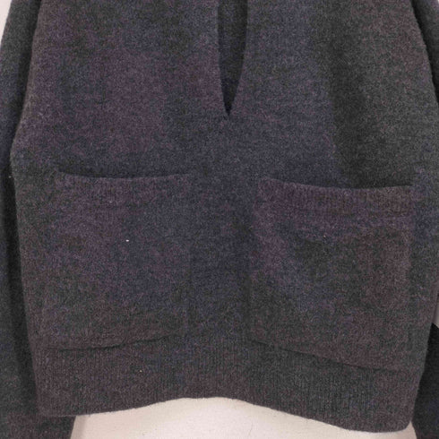 ザラ ZARA プレーンニットパッチポケットセーター レディース import:M