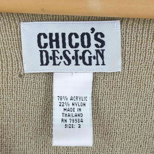 CHICO’S DESIGN チコズデザイン ニットロングベスト レディース 2