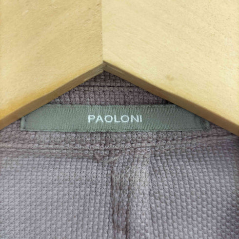 PAOLONI シルク混 2Bテーラードジャケット メンズ JPN:50