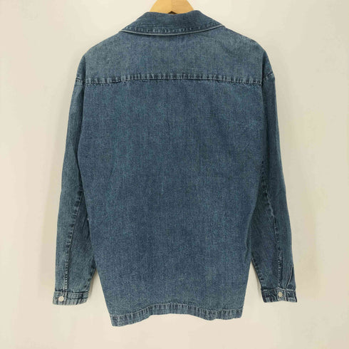 リドム LIDnM ユーズドデニムオープンカラーシャツ メンズ import:S